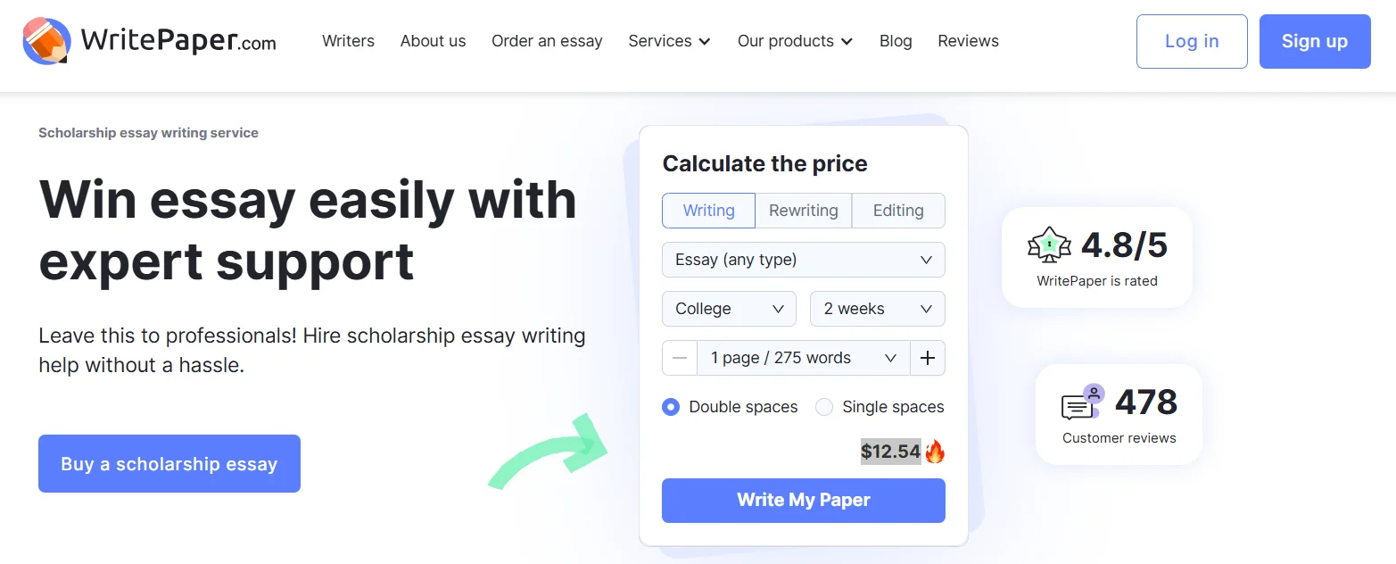 WriteMyEssay  Scholarship Essay Writing Service