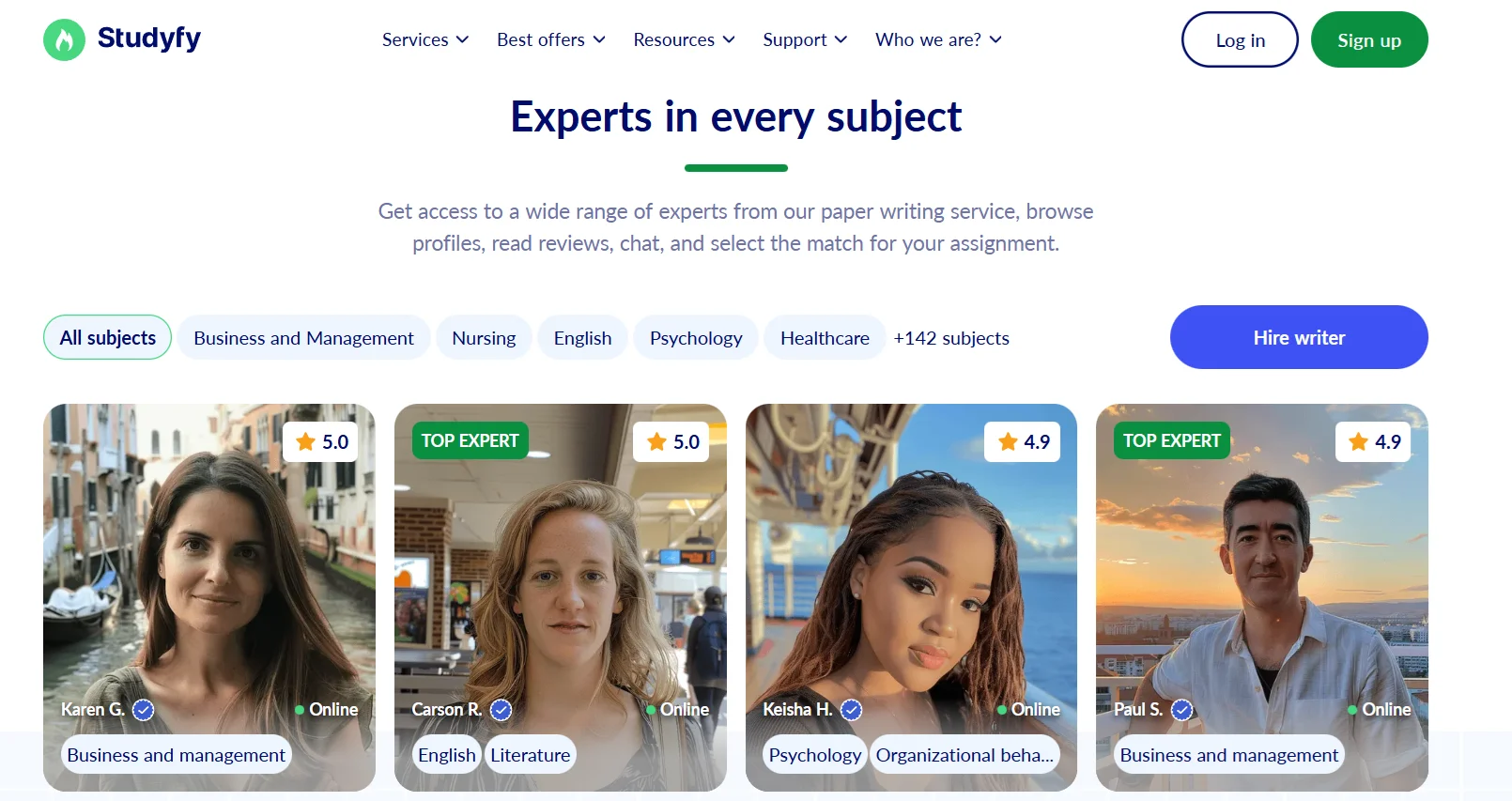 Studyfy Writers Overview