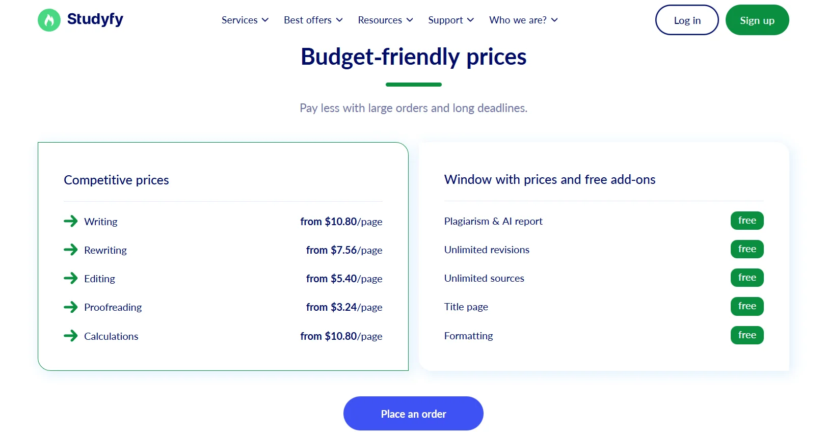 Studyfy Discounts & Prices