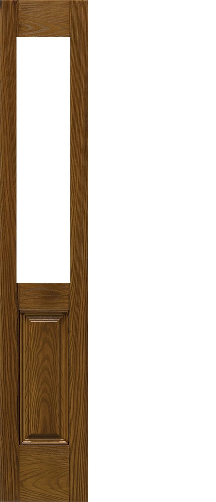6'8" Fiberglass 12 Glass Sidelite Panel Deep Oak Textured (OAK2R)
