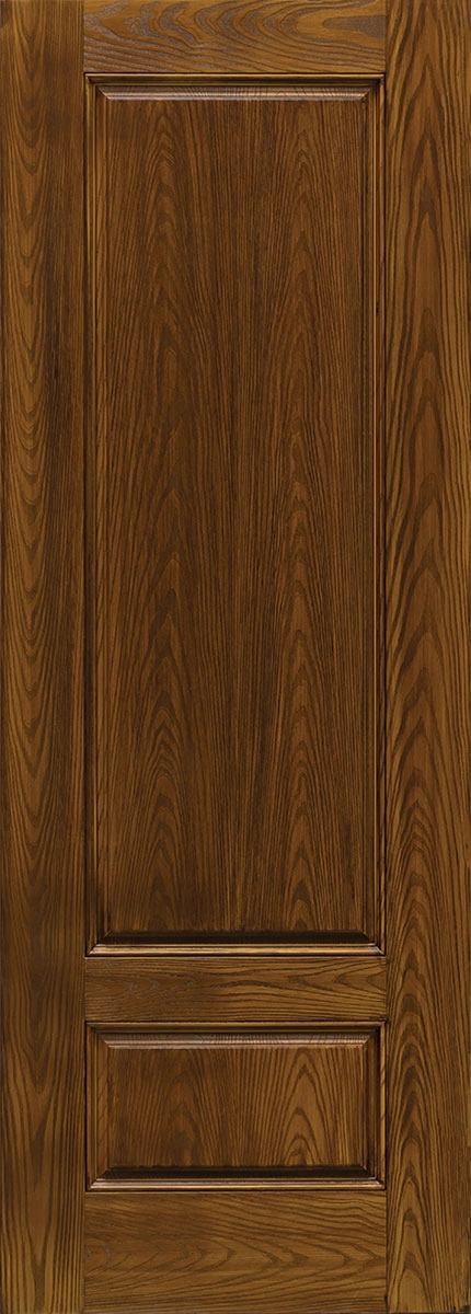 8'0" Fiberglass 2-Panel Deep Oak Textured (OAK24)