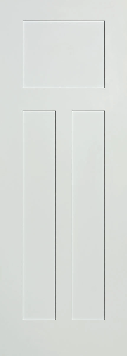6'8" Smooth Fiberglass 3-Panel Craftsman Shaker (SMO03-80)