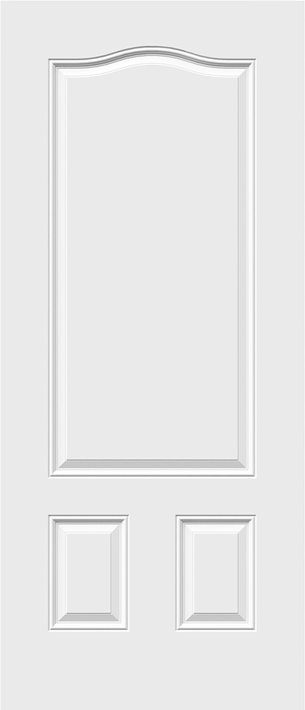 Novatech-3 Panel Scroll Top- 6'8" Steel Insulated Shaker