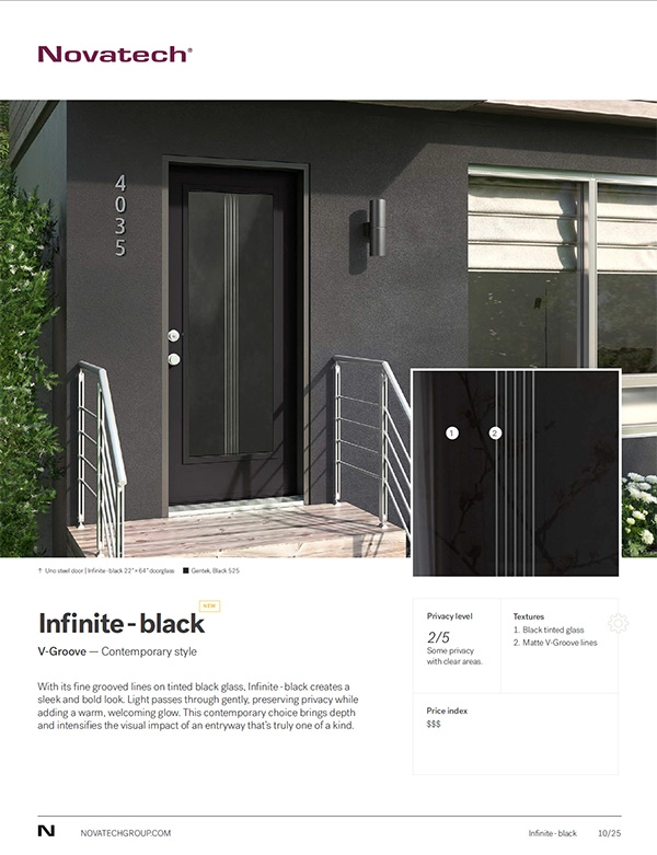 Infinite Black V-Groove Contemporary