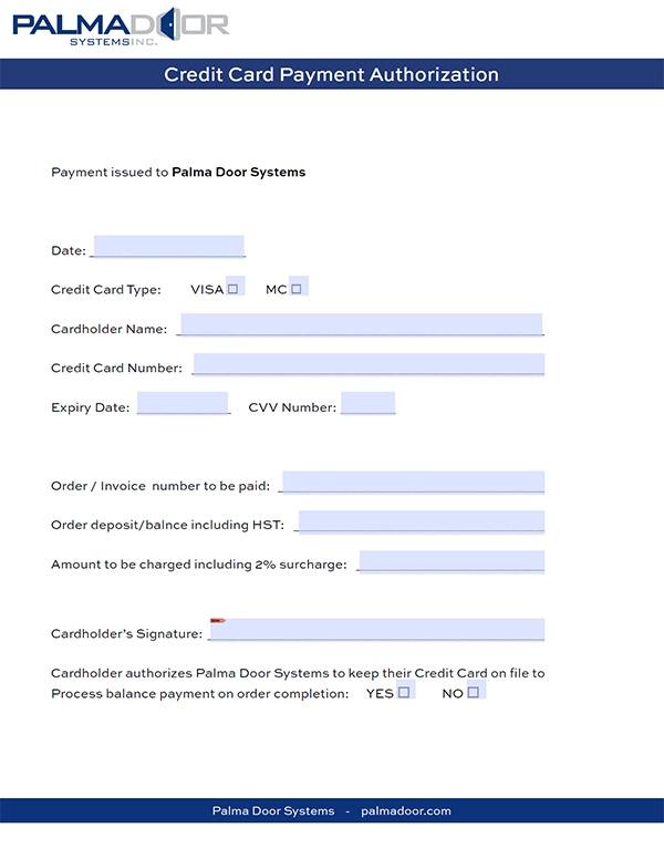 Credit Card Payment Authorization