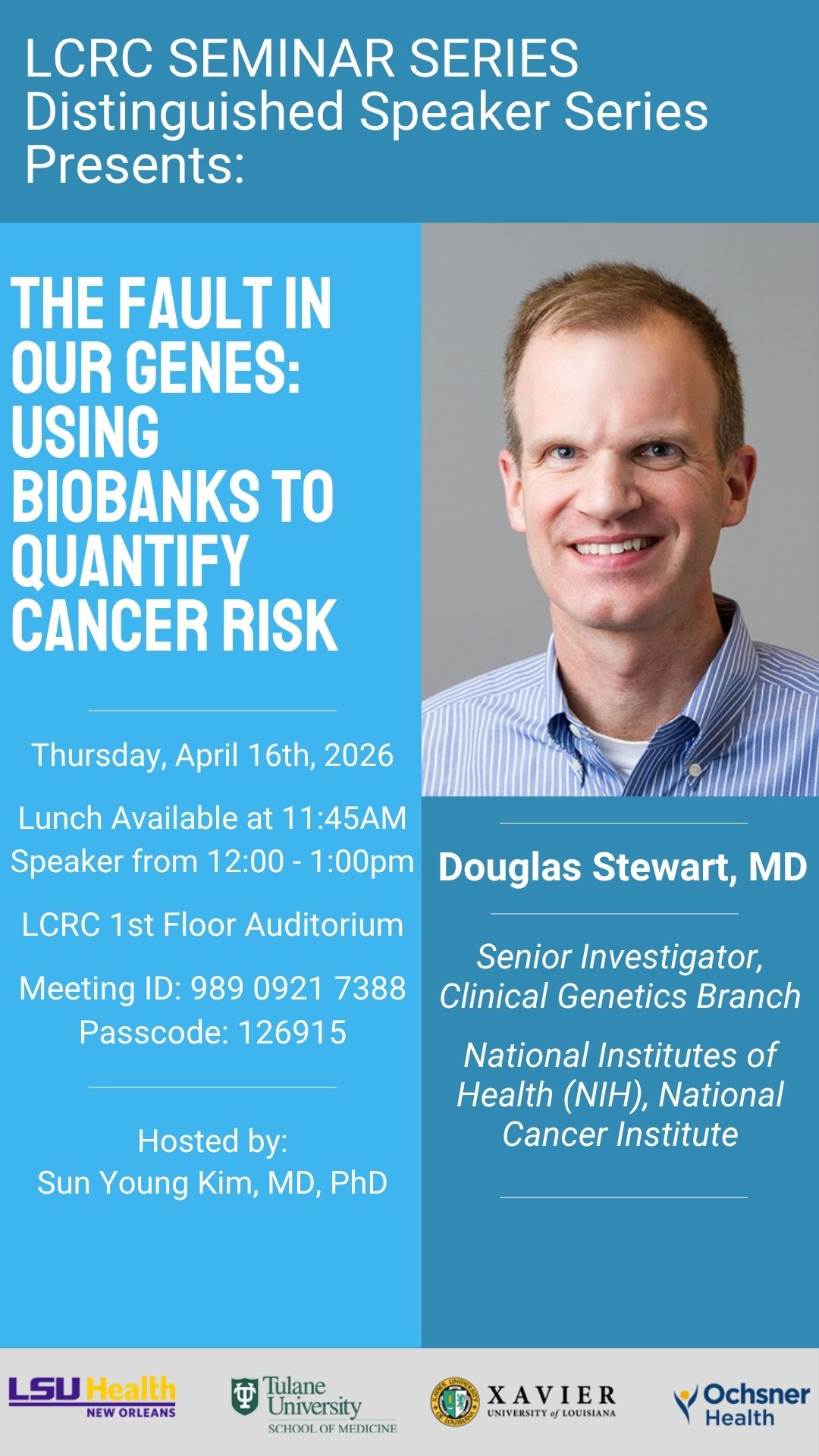 Seminar Speaker: Douglas Stewart, MD