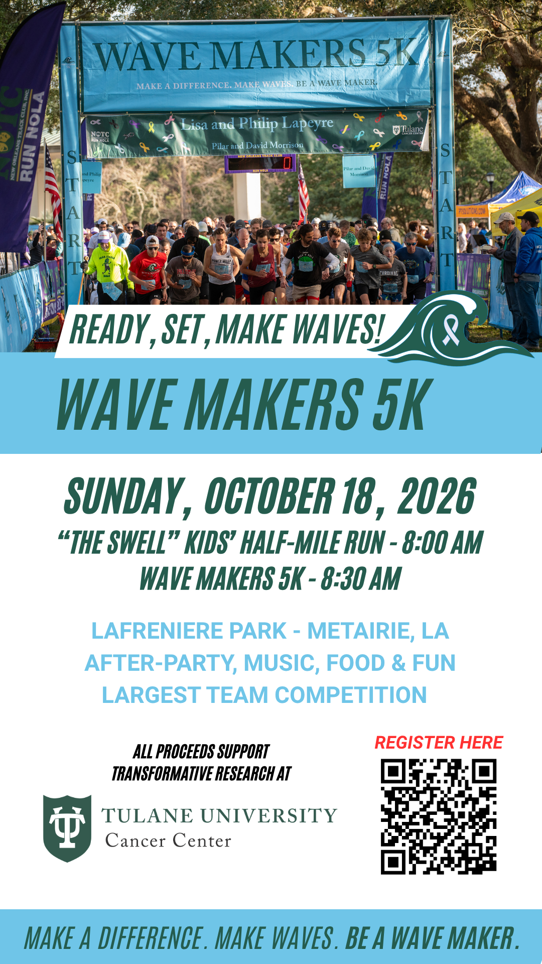 Tulane Cancer Center Wave-Makers 5K