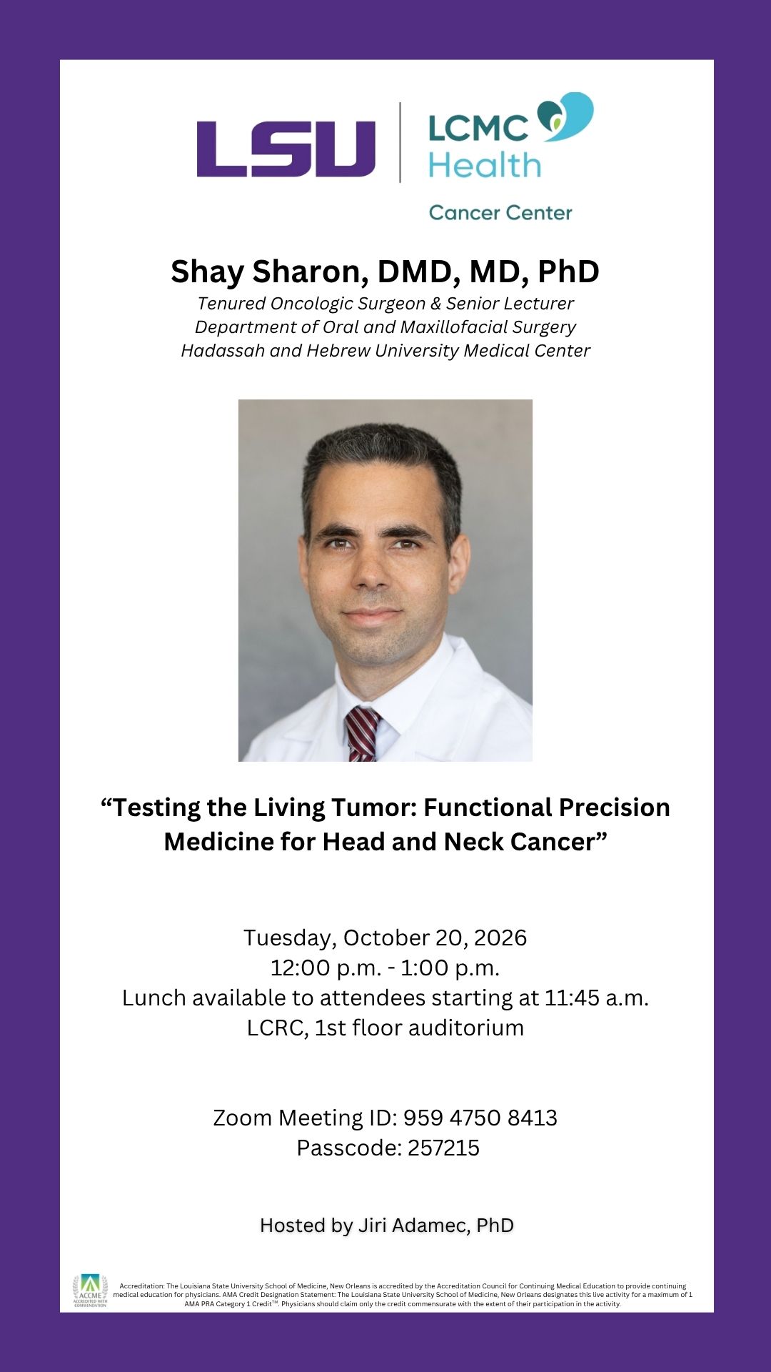Seminar Speaker: Shay Sharon, DND, MD, PhD