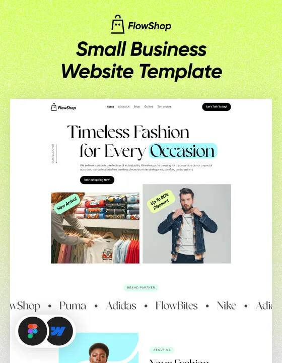 FlowShop - Ecommerce Website Template