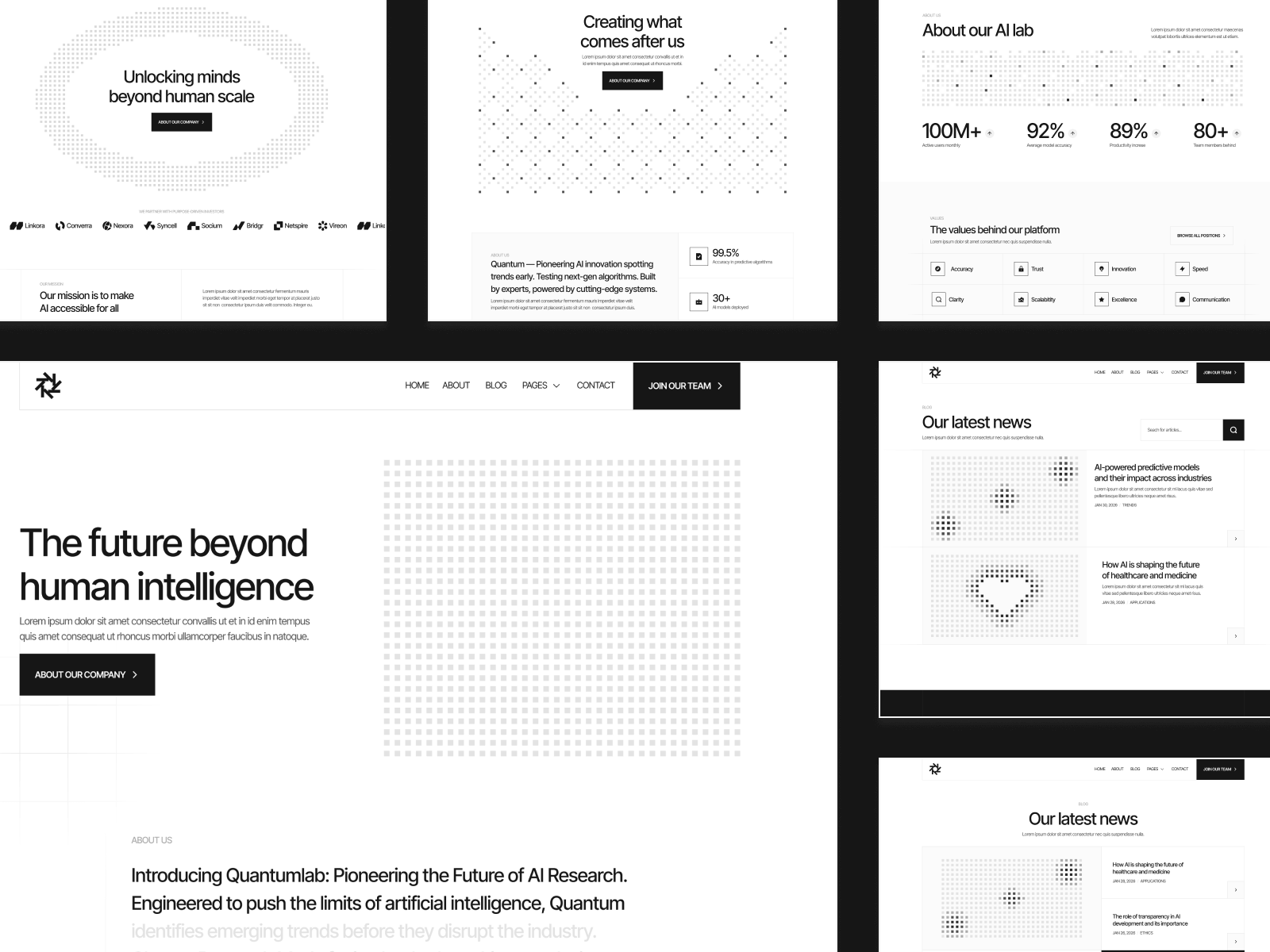 Machine Learning Webflow Template