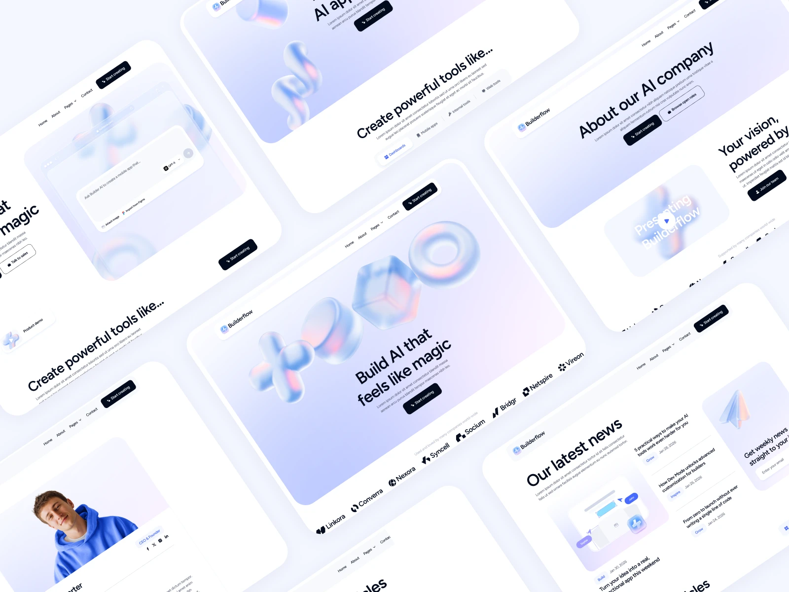No-Code AI App Builder Webflow Template