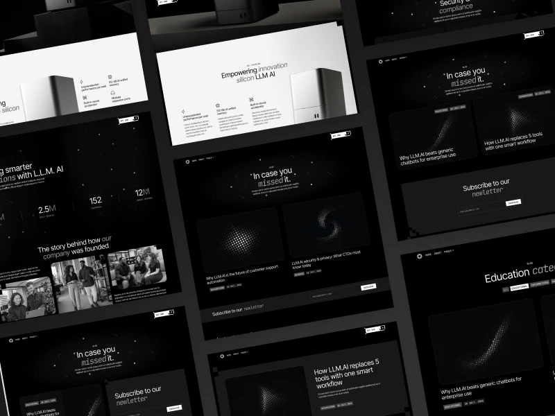 Large Language Model Webflow Template