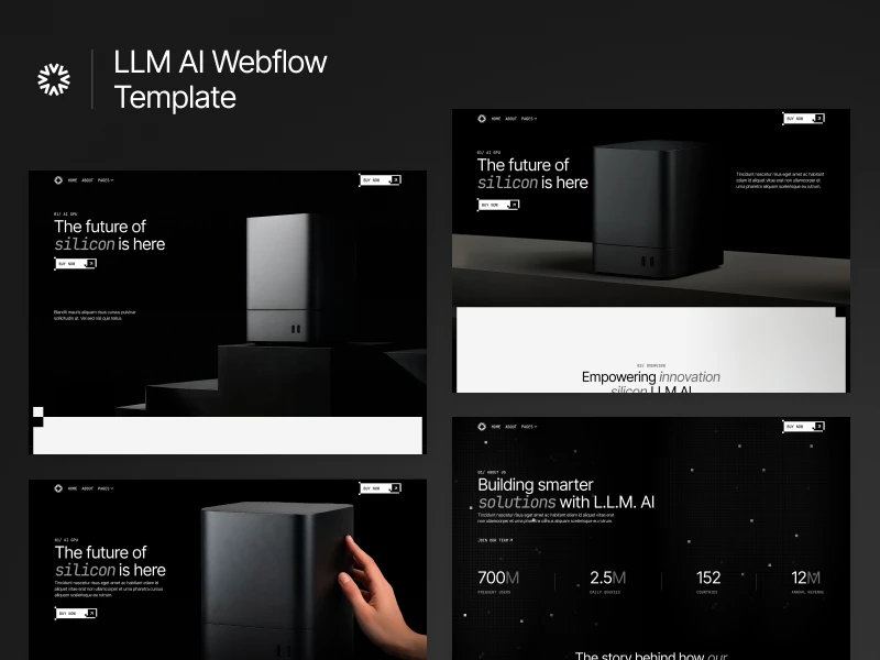 LLM AI Webflow Template