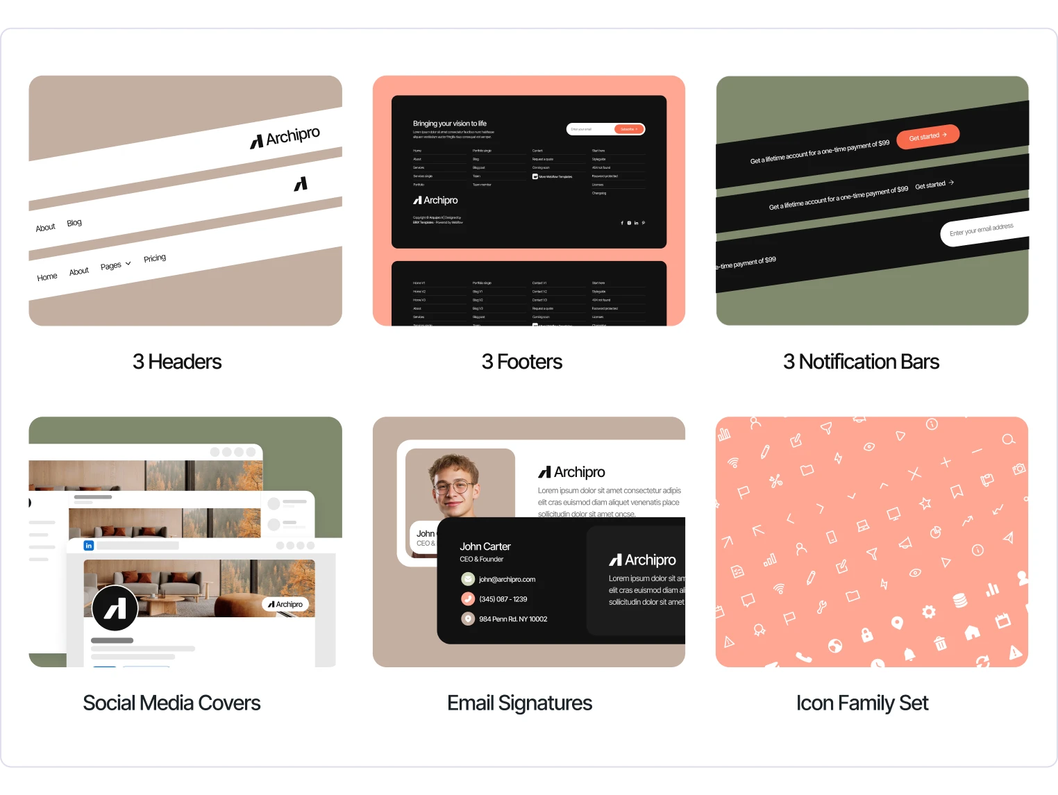 Archipro - Architecture Firm Webflow Template Benefits