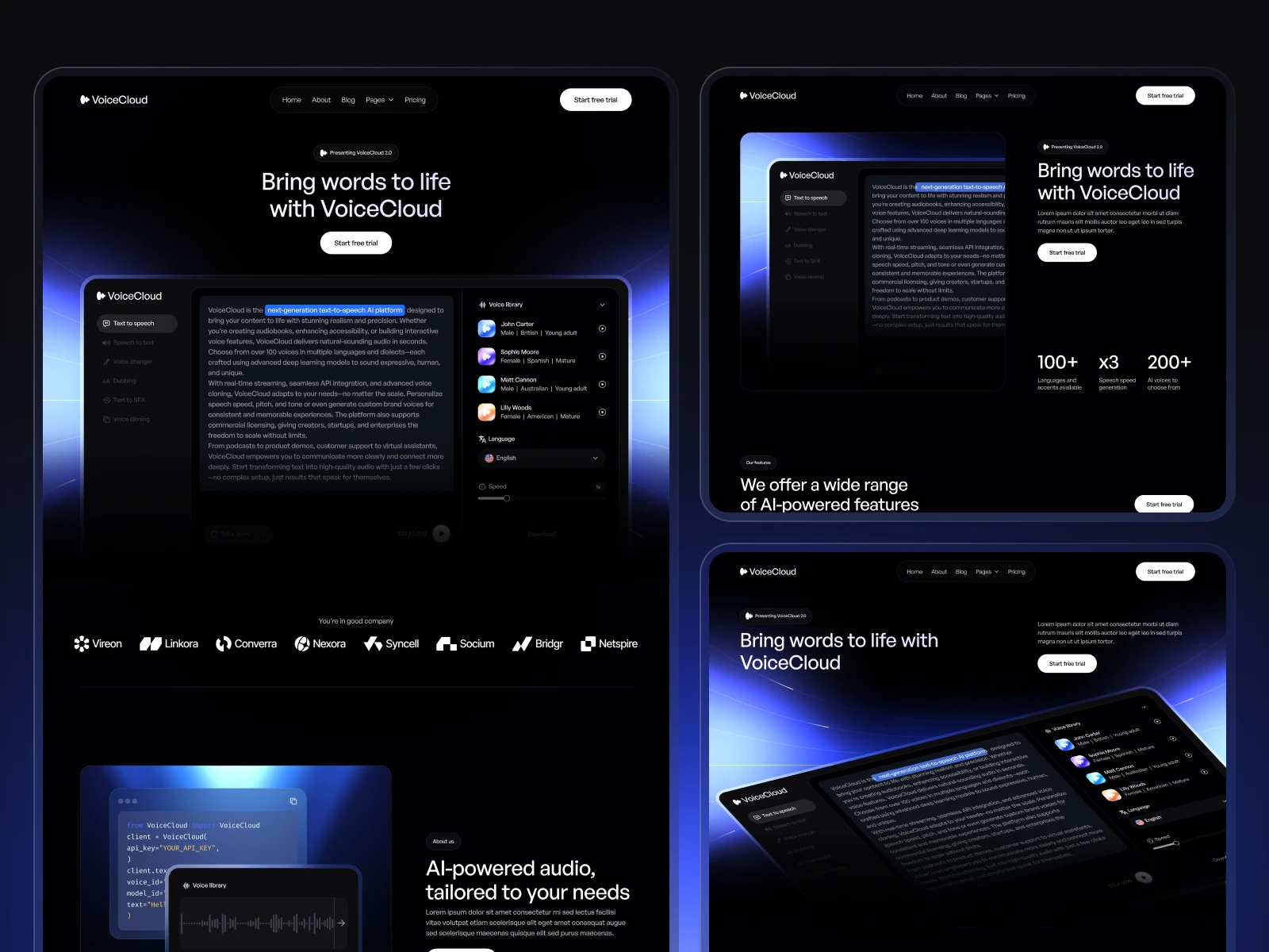 AI Voice Webflow Theme