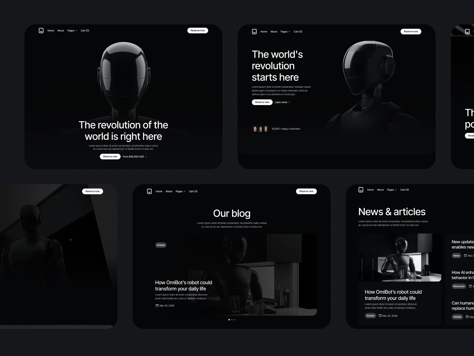 Robot Development Webflow Theme