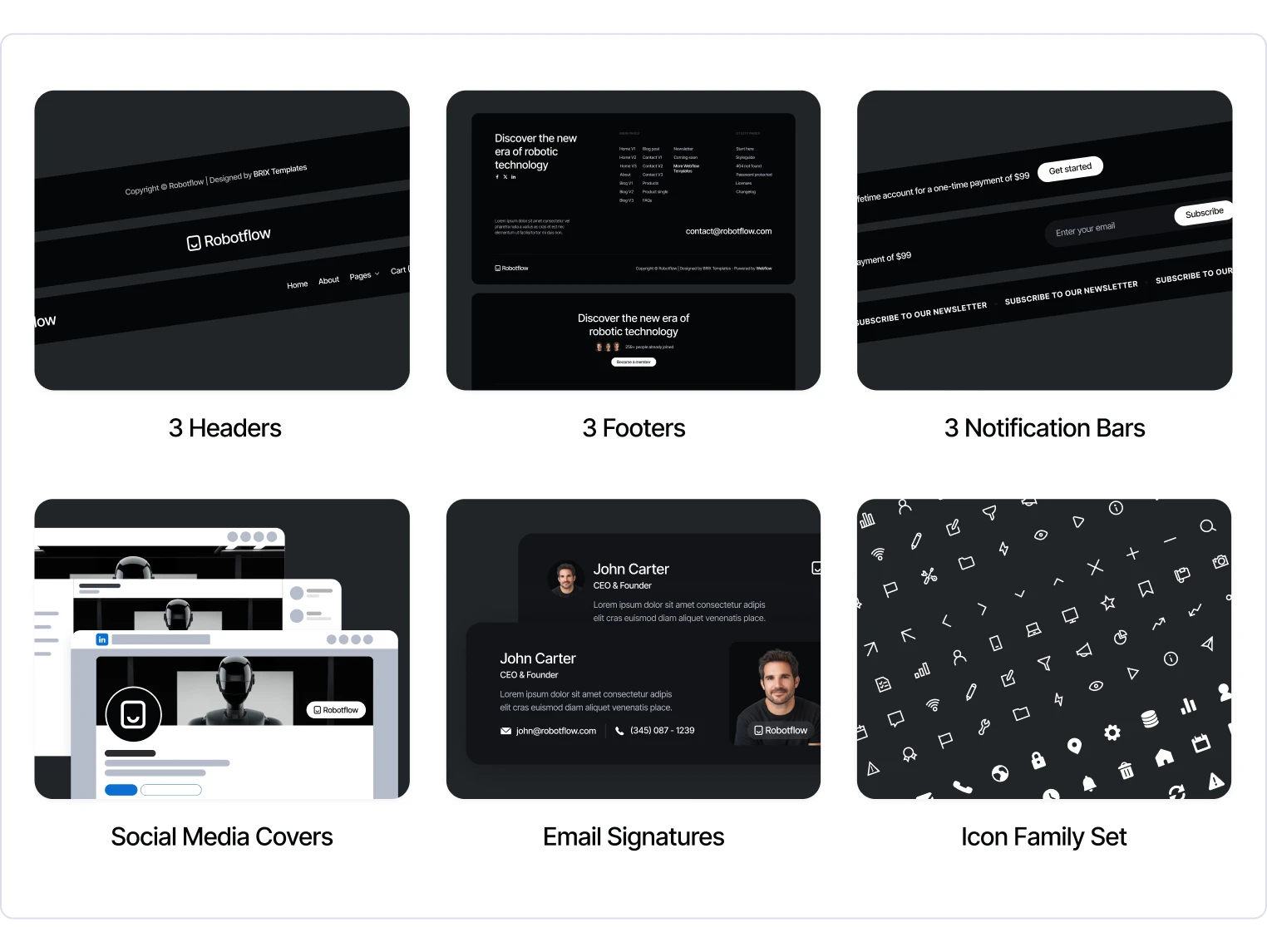 Robotflow - Robot AI Development Webflow Template Benefits