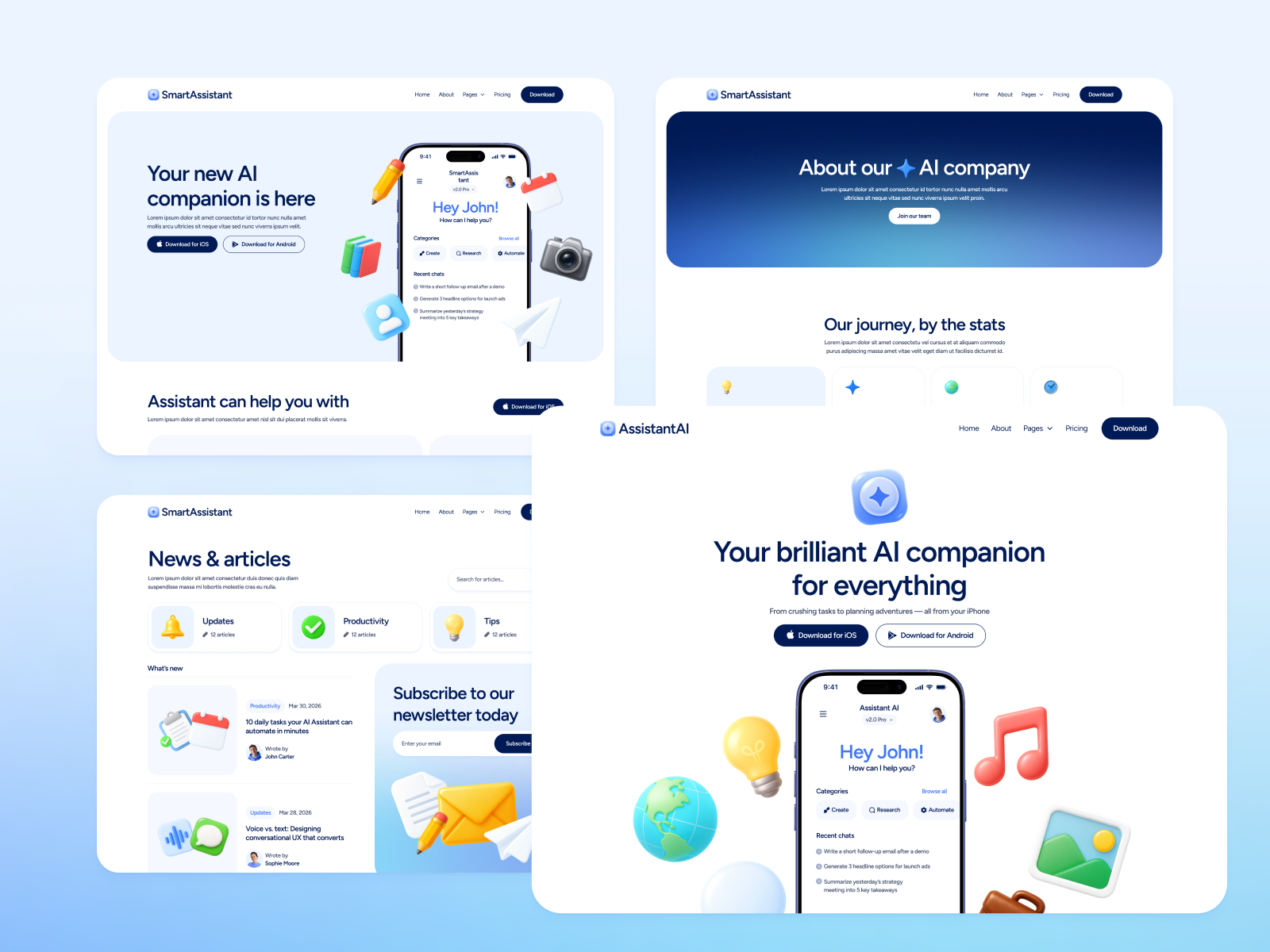 AI Agent Platform Webflow Template