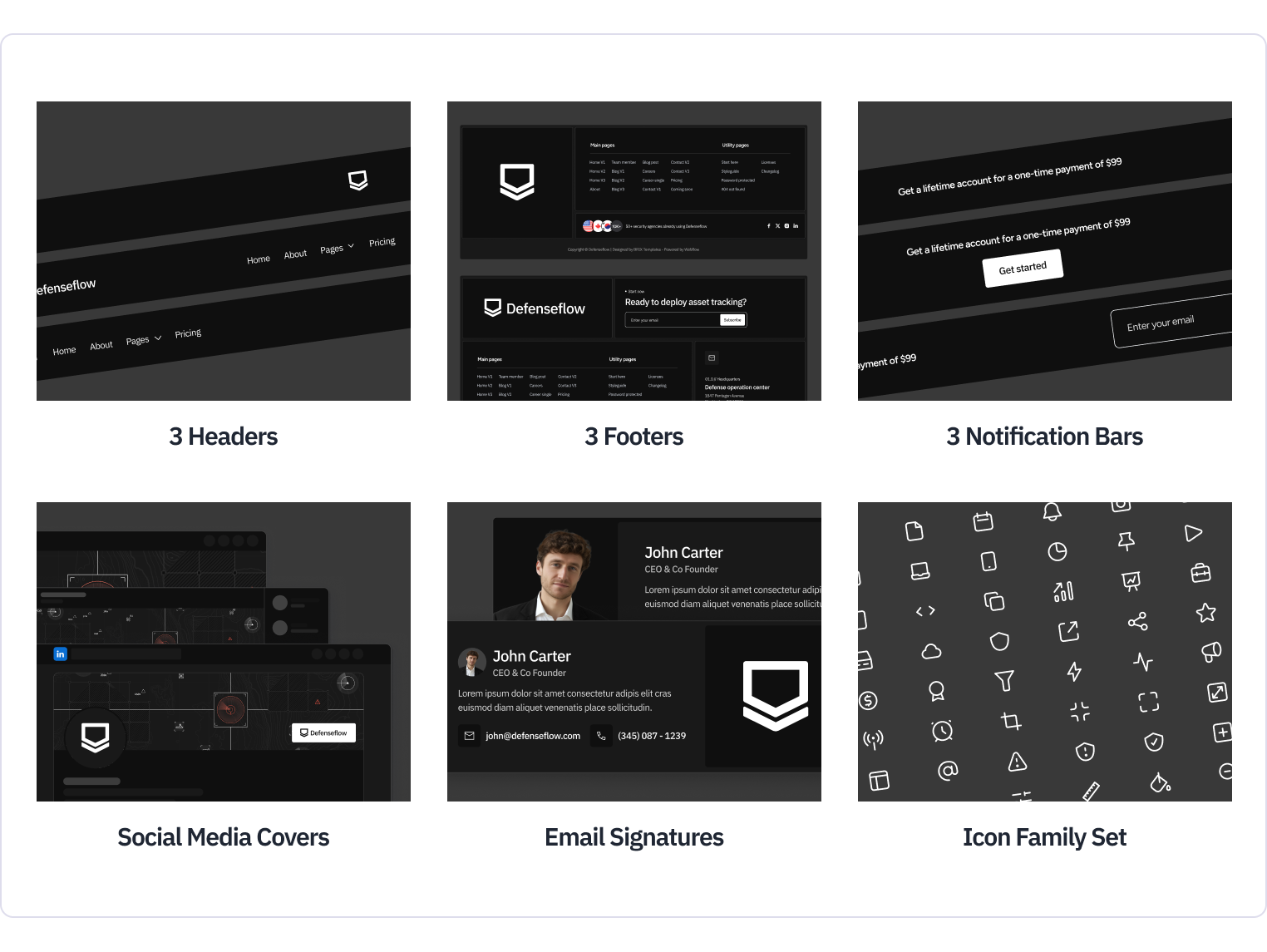 Defenseflow - Defense Platform Webflow Template Benefits