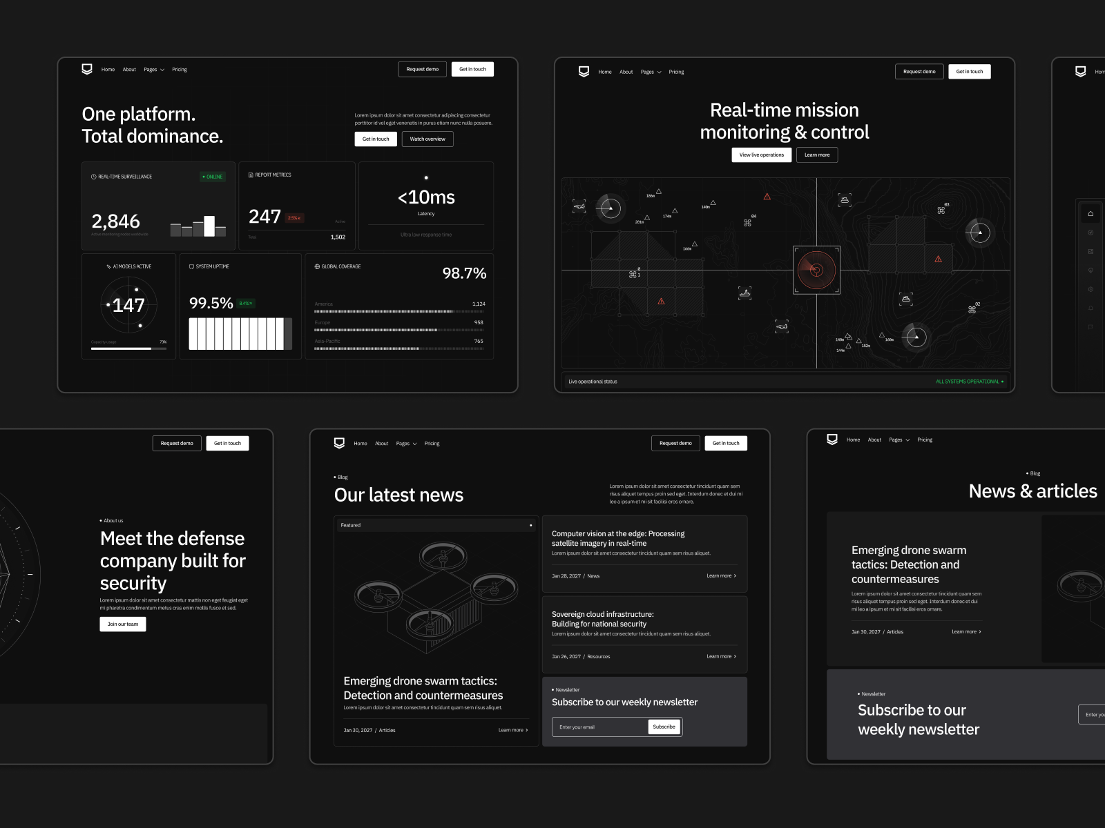 Defense Platform Webflow Theme