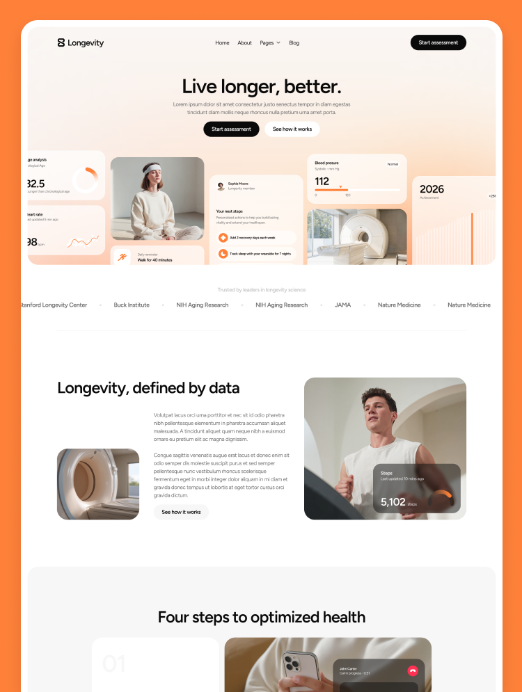 Longevity by BRIX Templates