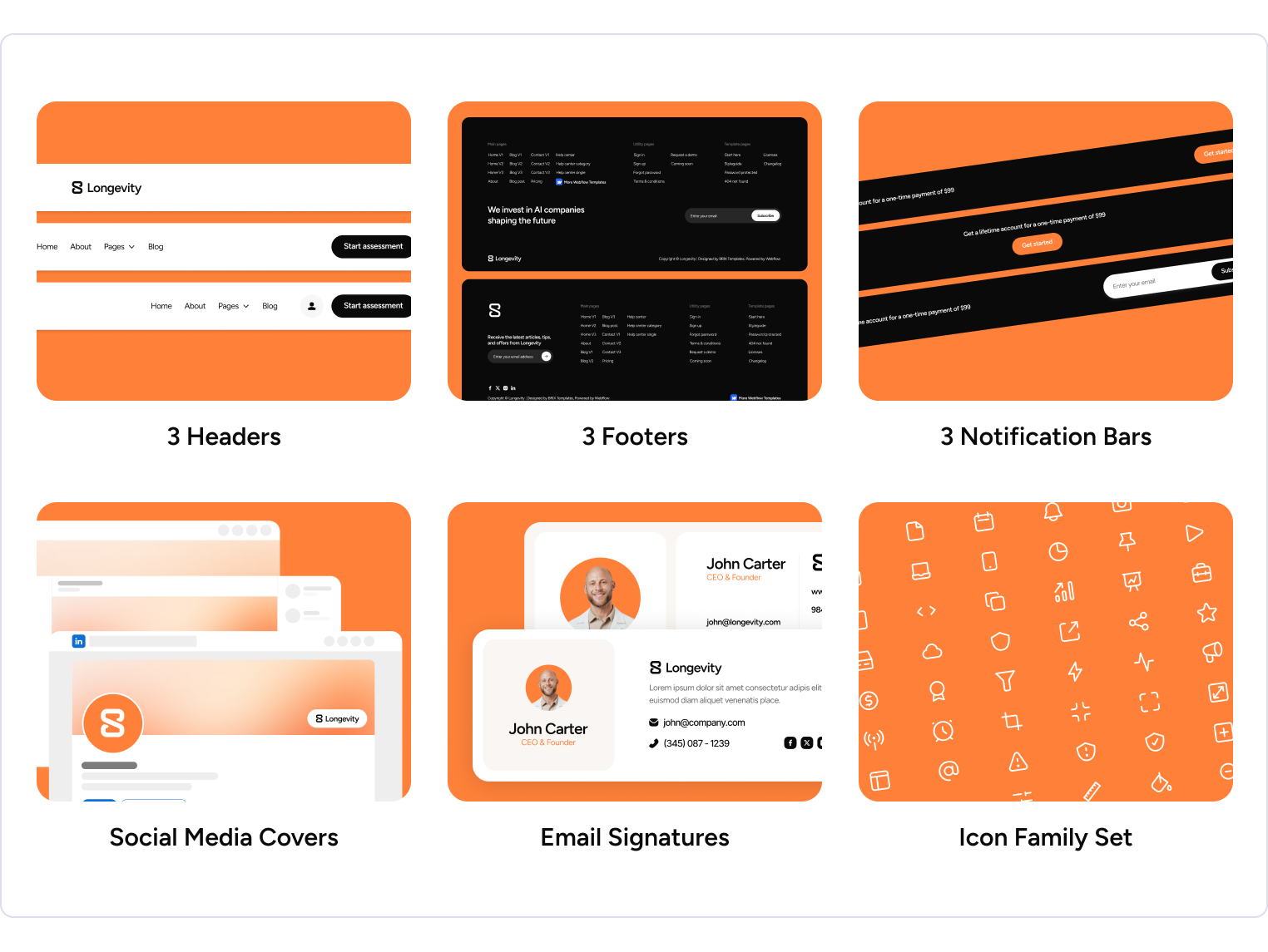 Longevity - Longevity Clinic Webflow Template Benefits