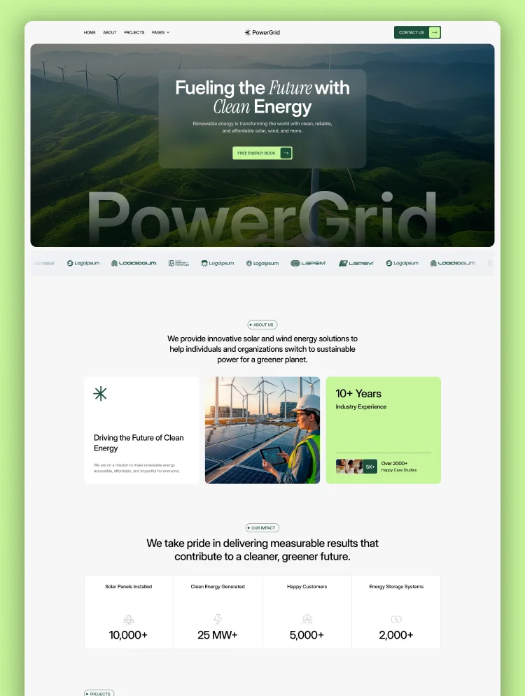 PowerGrid by Flowoly - Uncategorized design asset by webflow