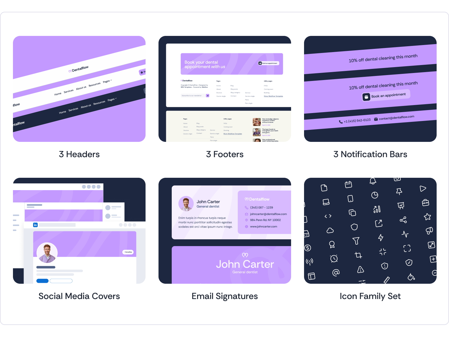 Dentalflow - Dental Clinic Webflow Template Benefits
