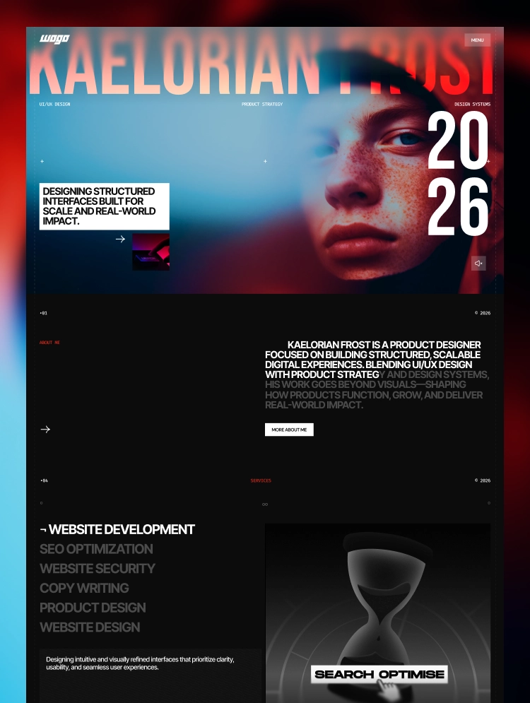 Kaelorian by Finlay Studio - Portfolio, Agency design asset by webflow