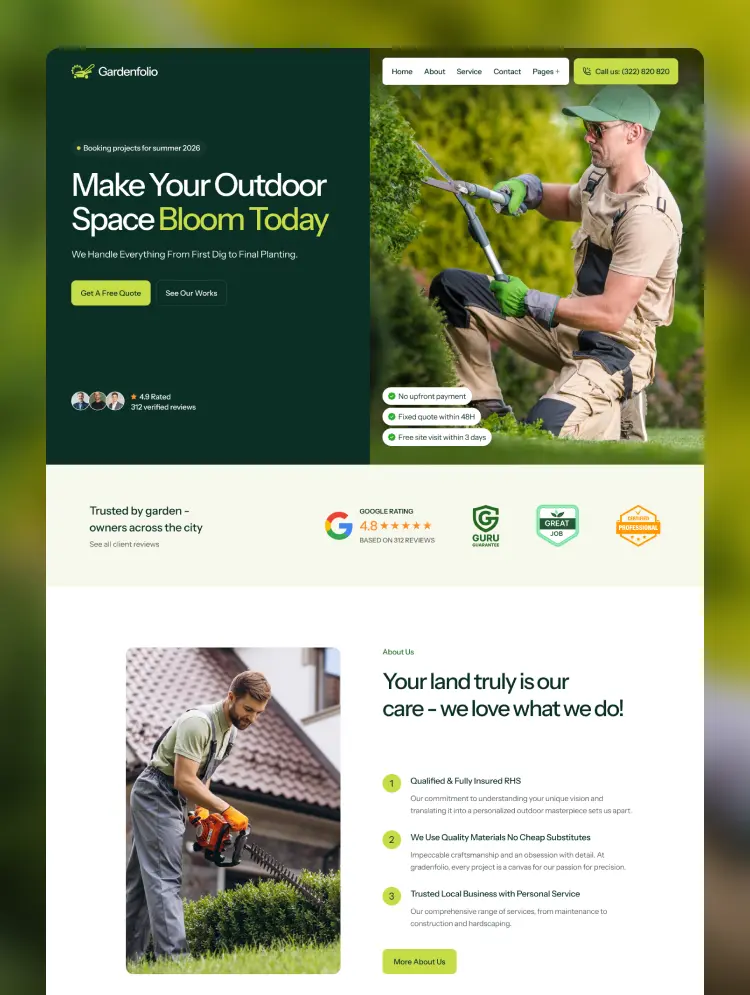 Gardeniio by ZabThemes - Ecommerce design asset by webflow