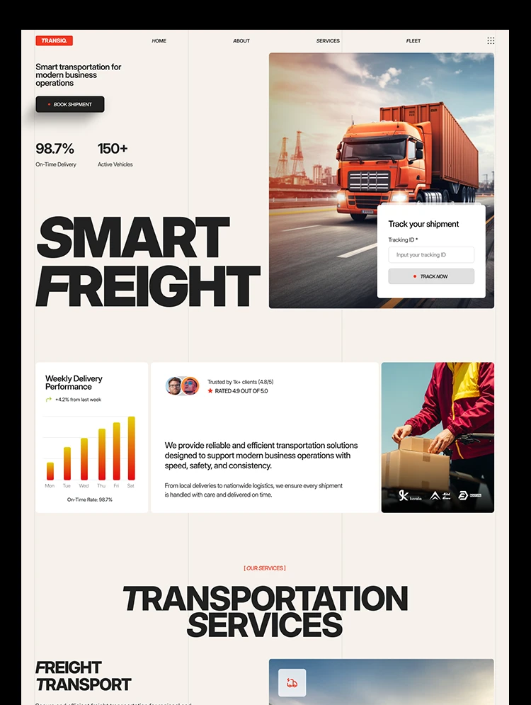 Transiq by Geniusflow - Uncategorized design asset by webflow