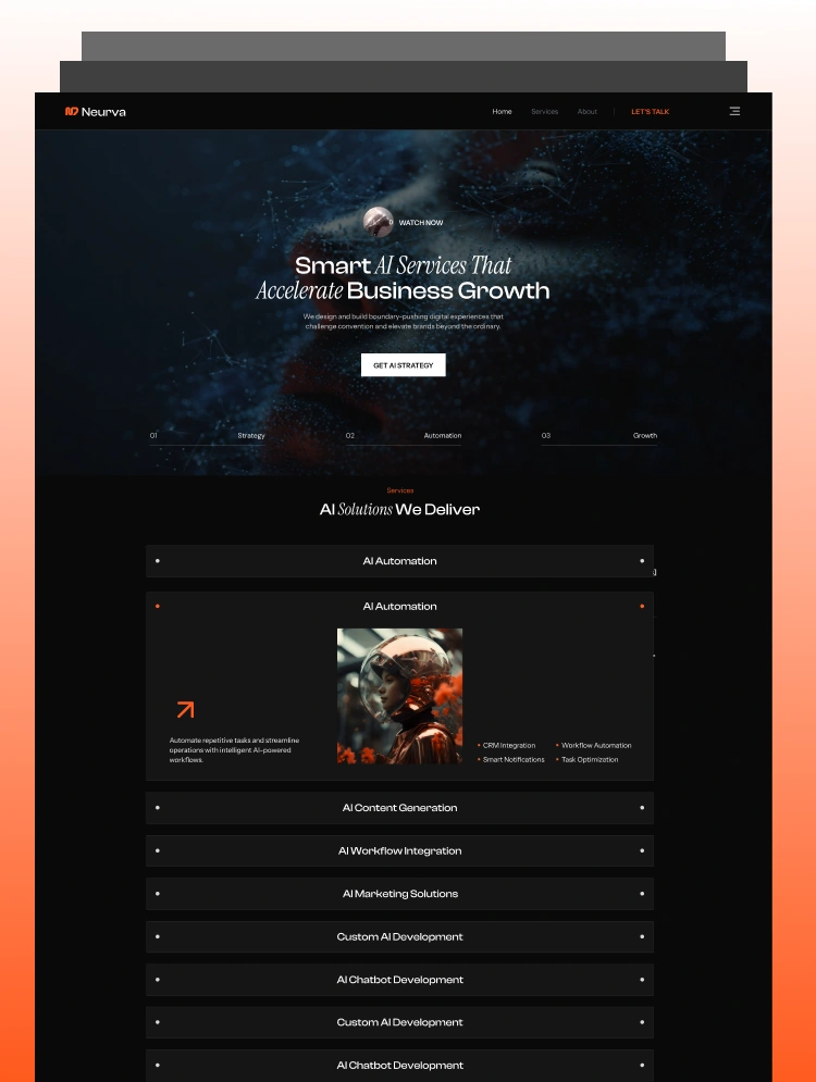 Neurva by Mezario - Portfolio, Agency design asset by webflow