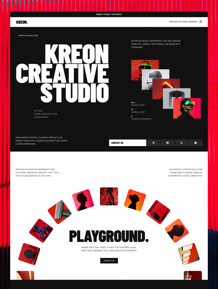 Kreon by Vektora Studio - Portfolio, Agency design asset by webflow