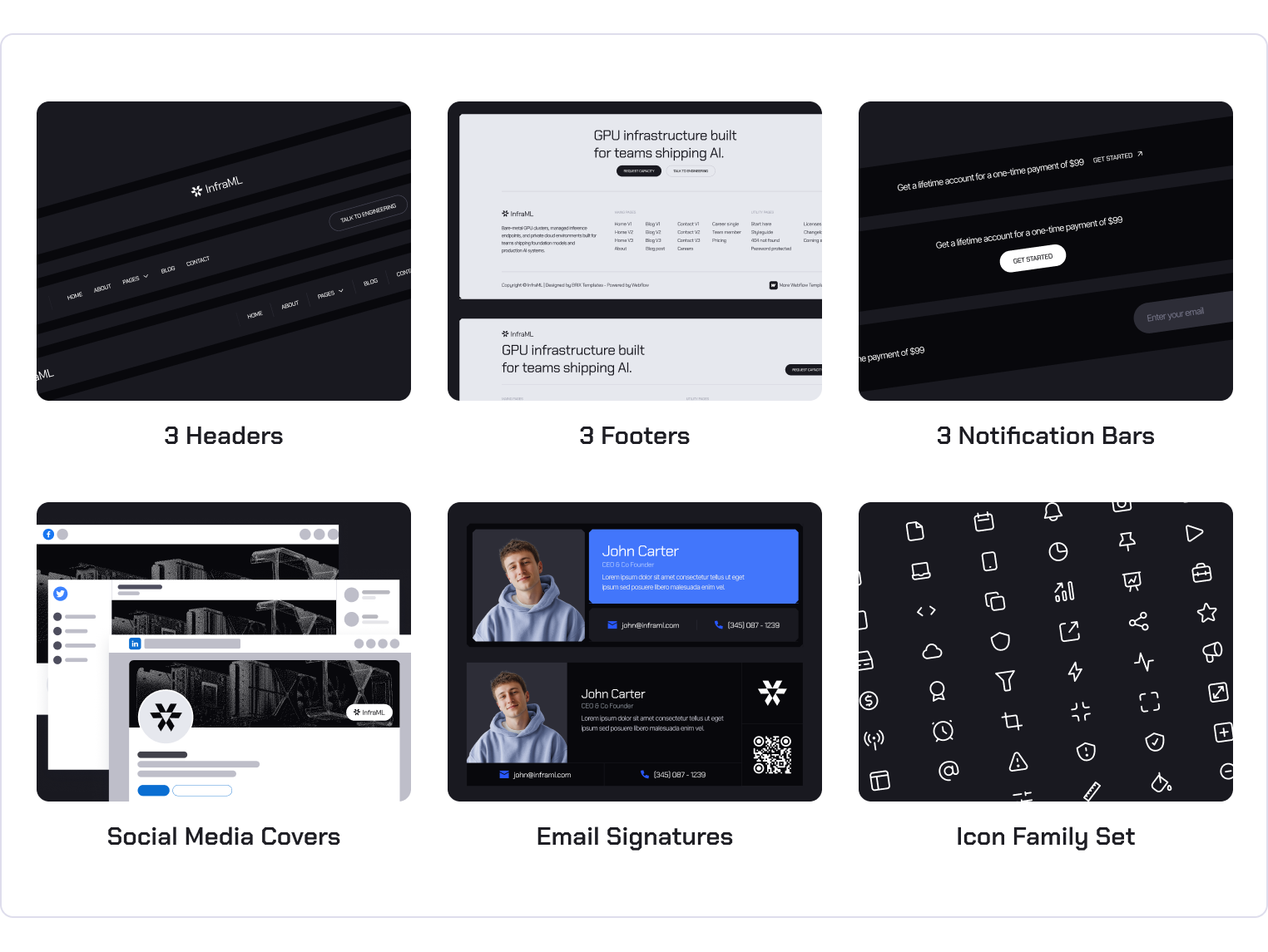 InfraML - Datacenter Webflow Template Benefits