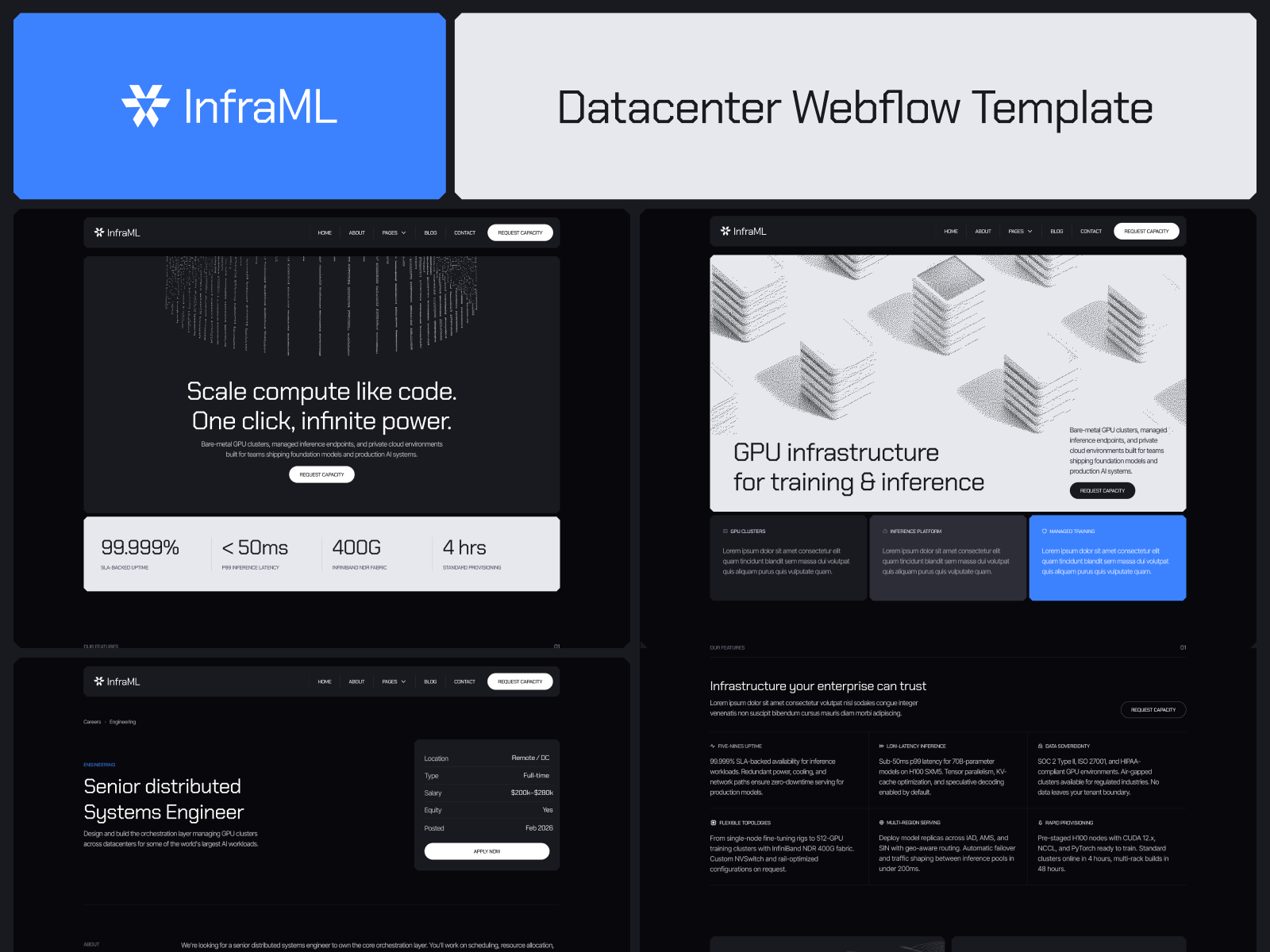 Datacenter Webflow Template