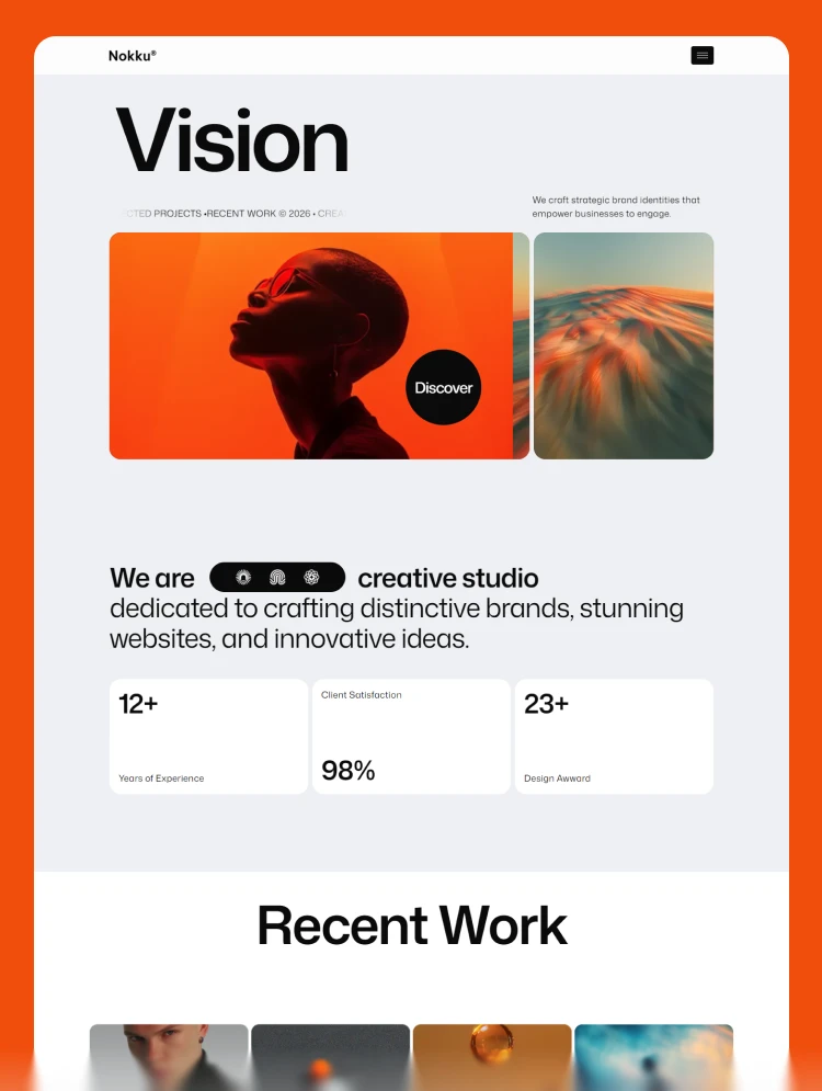 Nokku by Kitpro Studio - Portfolio, Agency design asset by webflow