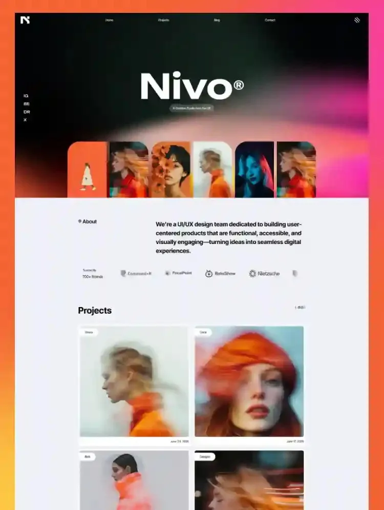 Nivo - Portfolio & Agency Website Template thumbnail