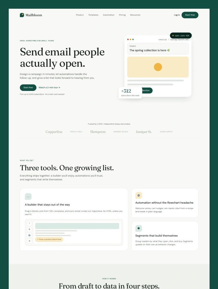 Mailbloom by AIRDOKAN - Uncategorized design asset by webflow