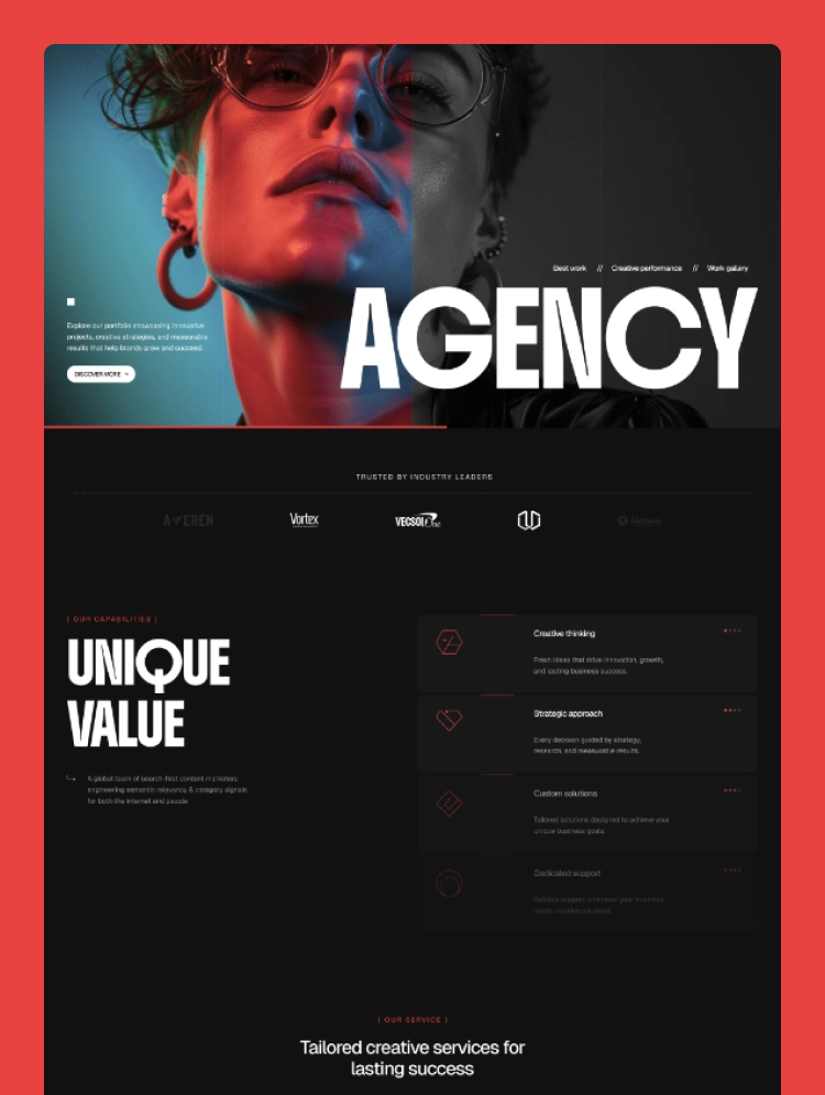 Fluexa by Flow Design Agency - Portfolio, Agency design asset by webflow