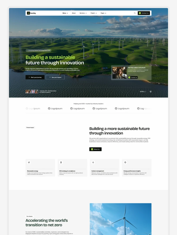 Earthly by TNCFlow - Uncategorized design asset by webflow