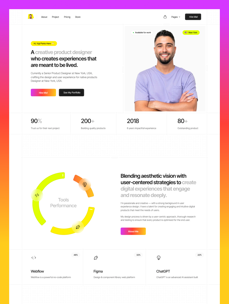 Vigil Parko by Blossom flow - Portfolio, Agency design asset by webflow