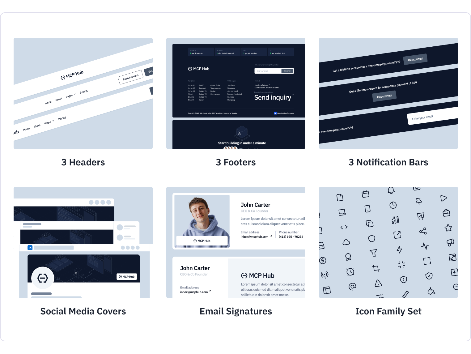 MCP Hub - MCP Server Webflow Template Benefits