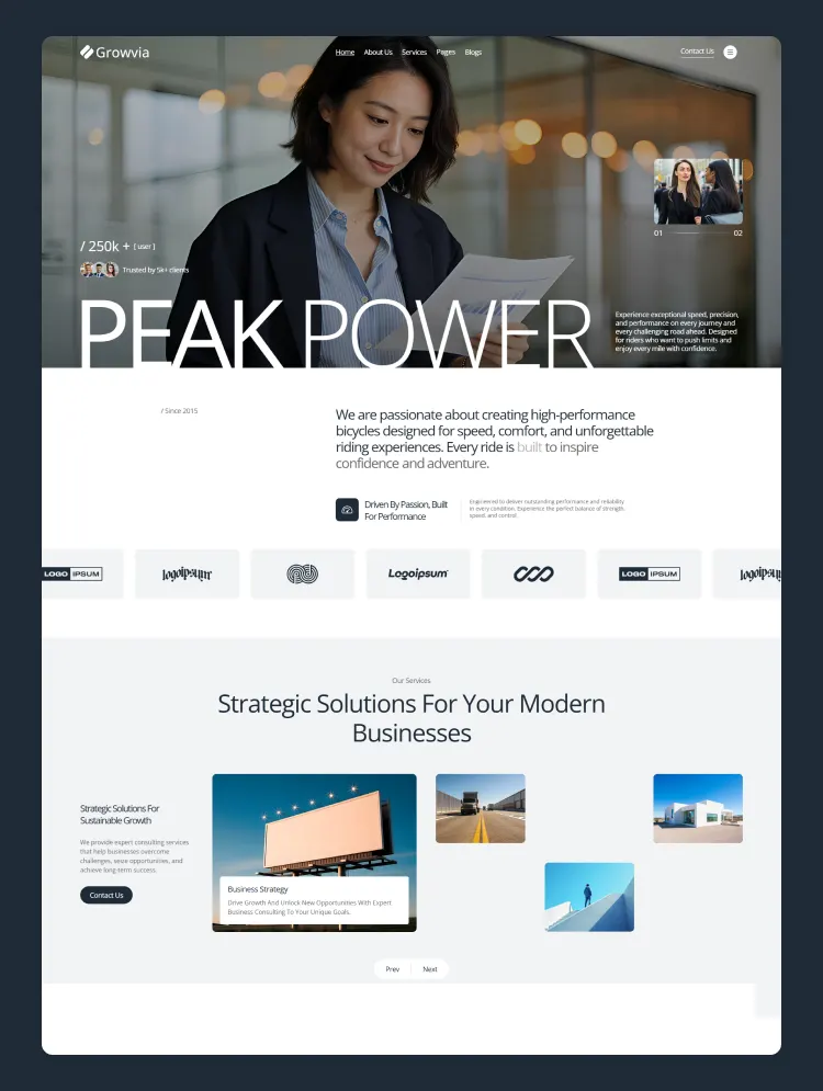 Growvia by Webflipin - Blog design asset by webflow