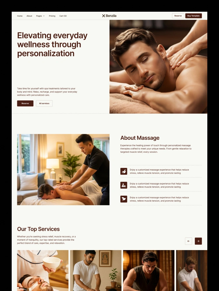Benzila by Quix Studio - Agency, Ecommerce design asset by webflow