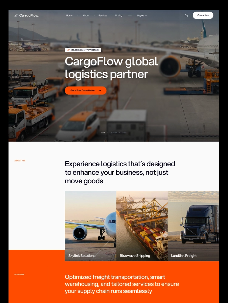 Carrgoflow by Onixtheme - Uncategorized design asset by webflow