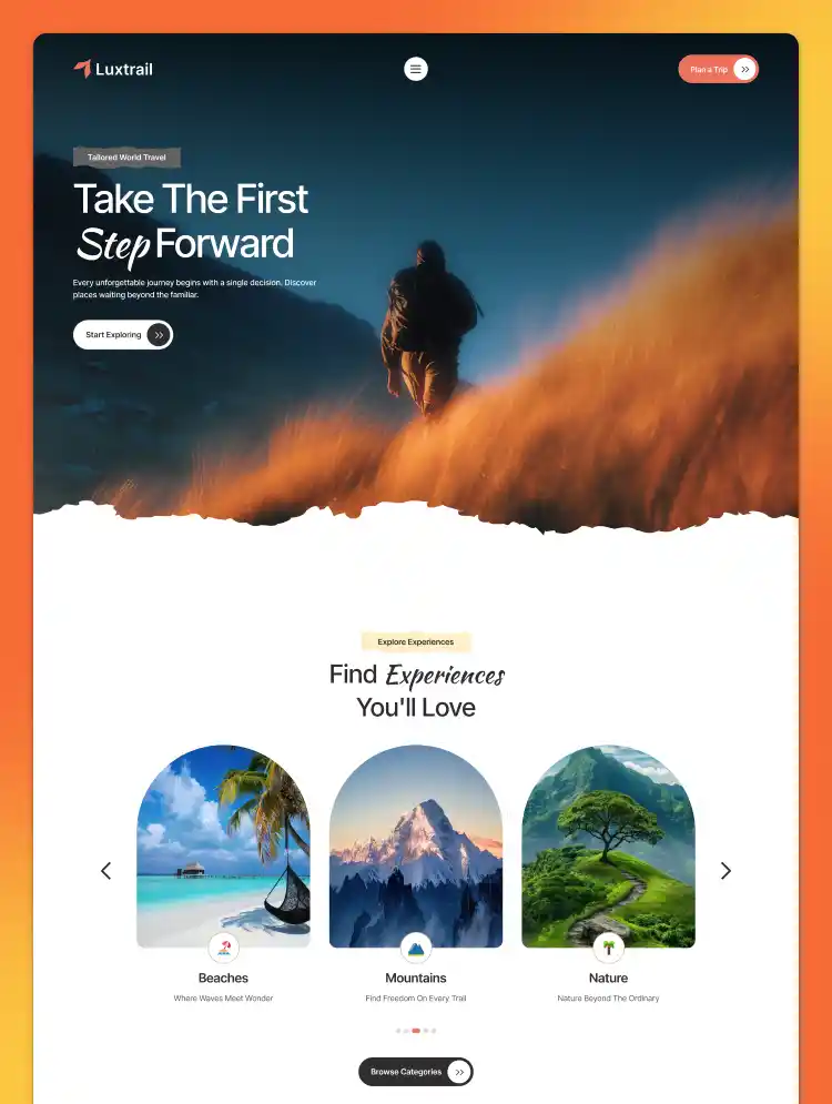 Luxtrail by nextvence - Uncategorized design asset by webflow