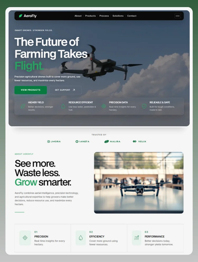 AeroFly by Cinematic ™ - Uncategorized design asset by webflow