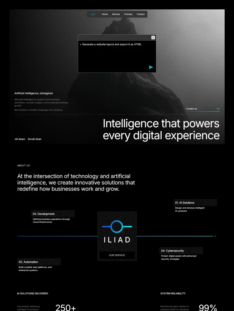 Iliad by Kitpro Studio - Agency design asset by webflow