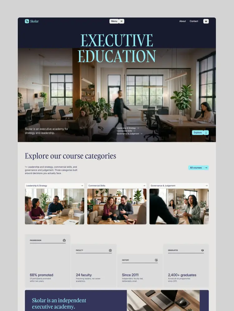 Skolar by Metrik - Uncategorized design asset by webflow