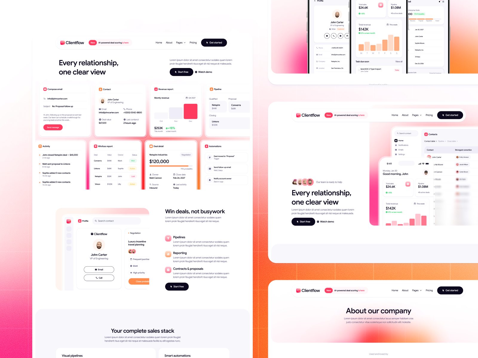 CRM Platform Webflow Theme